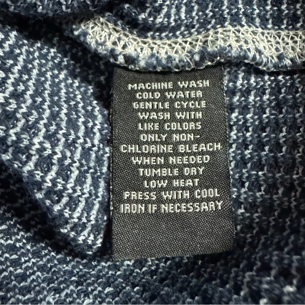 Ralph Lauren Jeans XL‎ blue/white crew pullover shirt - Picture 8 of 9